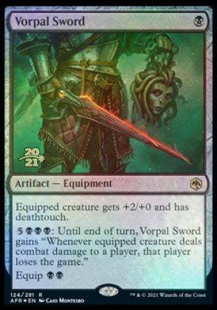 Vorpal Sword [Dungeons & Dragons: Adventures in the Forgotten Realms Prerelease Promos] | Jomio and Rueliete's Cards and Comics