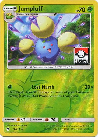Jumpluff (14/214) (League Promo) [Sun & Moon: Lost Thunder] | Jomio and Rueliete's Cards and Comics