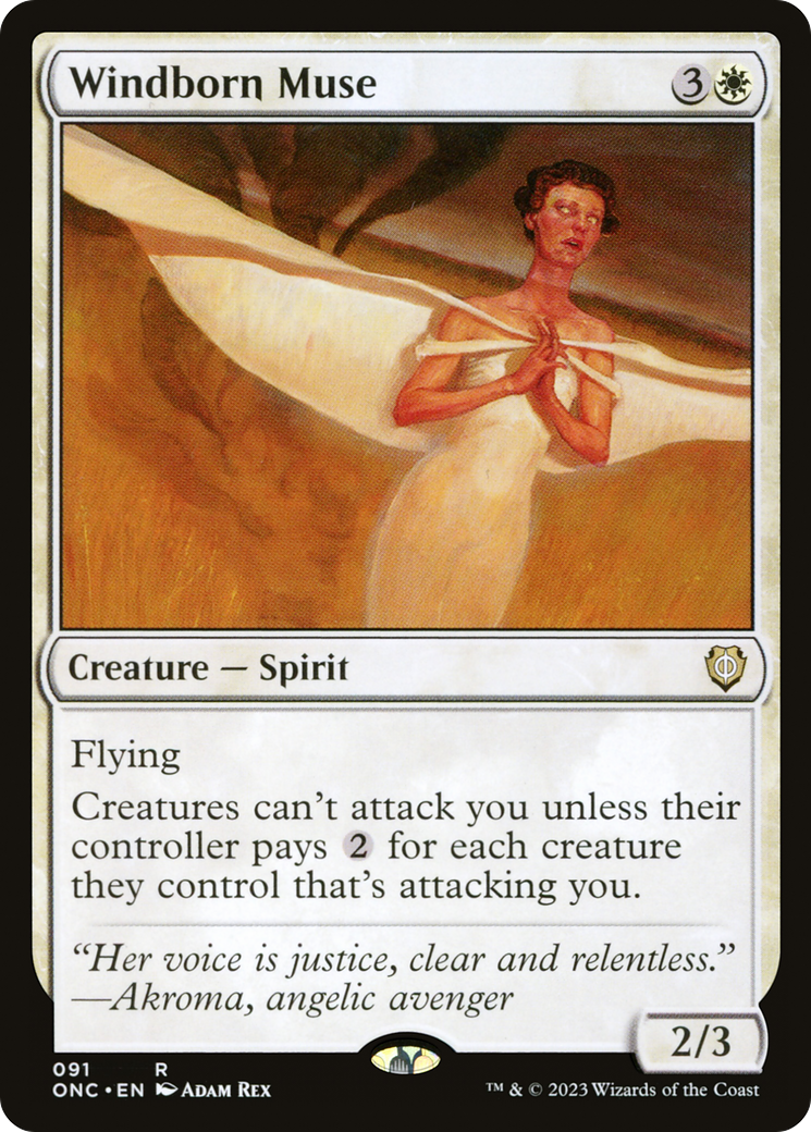 Windborn Muse [Phyrexia: All Will Be One Commander] | Jomio and Rueliete's Cards and Comics