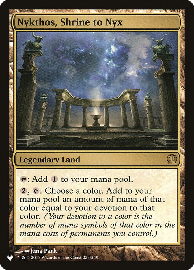 Nykthos, Shrine to Nyx [The List] | Jomio and Rueliete's Cards and Comics