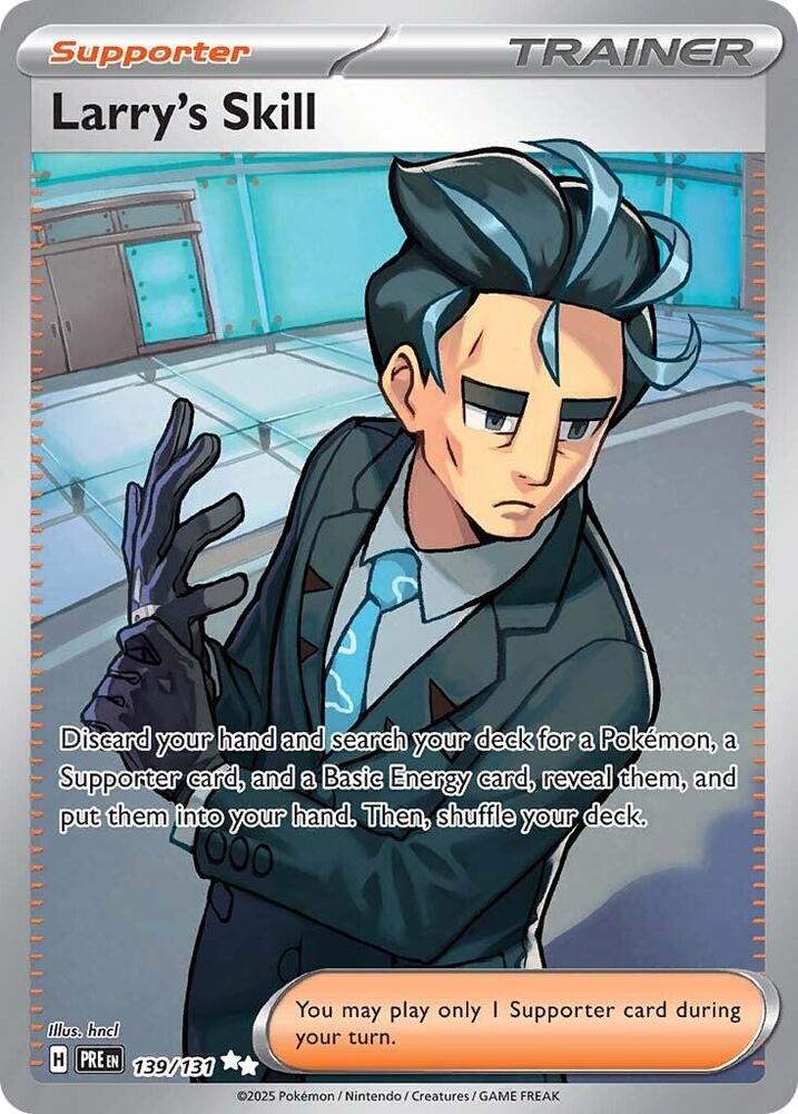 Larry's Skill (139/131) [Scarlet & Violet: Prismatic Evolutions] | Jomio and Rueliete's Cards and Comics