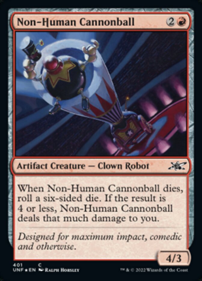 Non-Human Cannonball (Galaxy Foil) [Unfinity] | Jomio and Rueliete's Cards and Comics