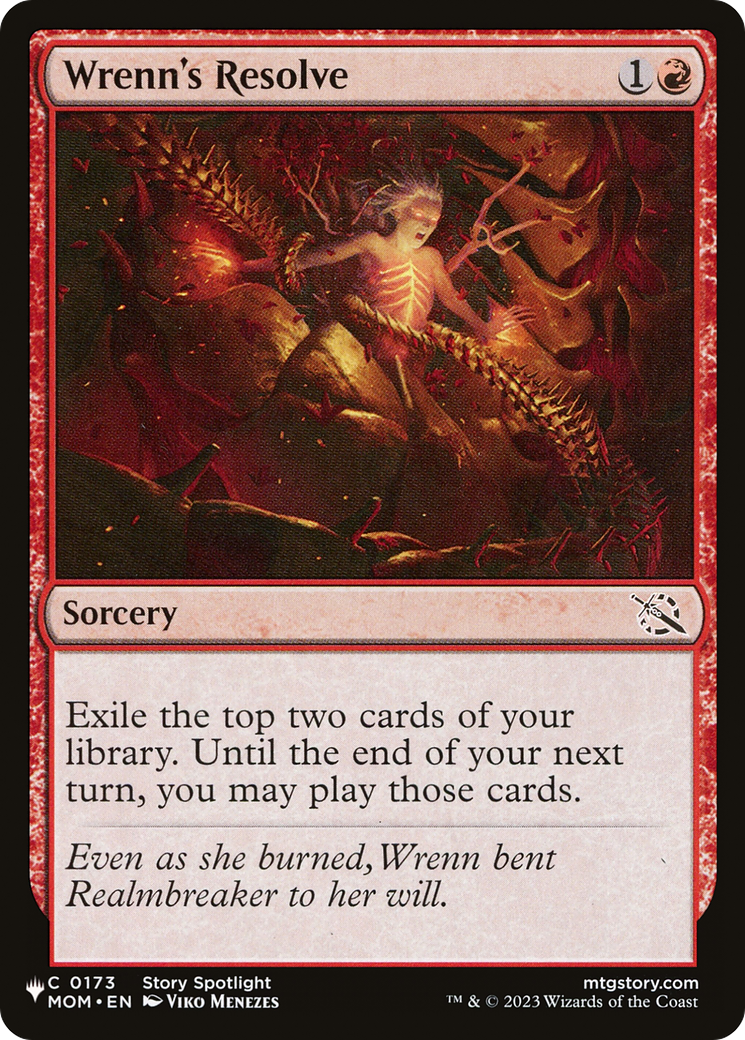 Wrenn's Resolve [The List] | Jomio and Rueliete's Cards and Comics