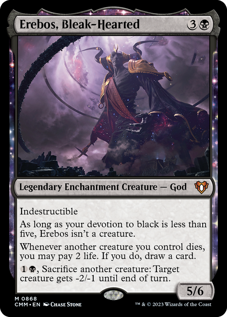 Erebos, Bleak-Hearted [Commander Masters] | Jomio and Rueliete's Cards and Comics