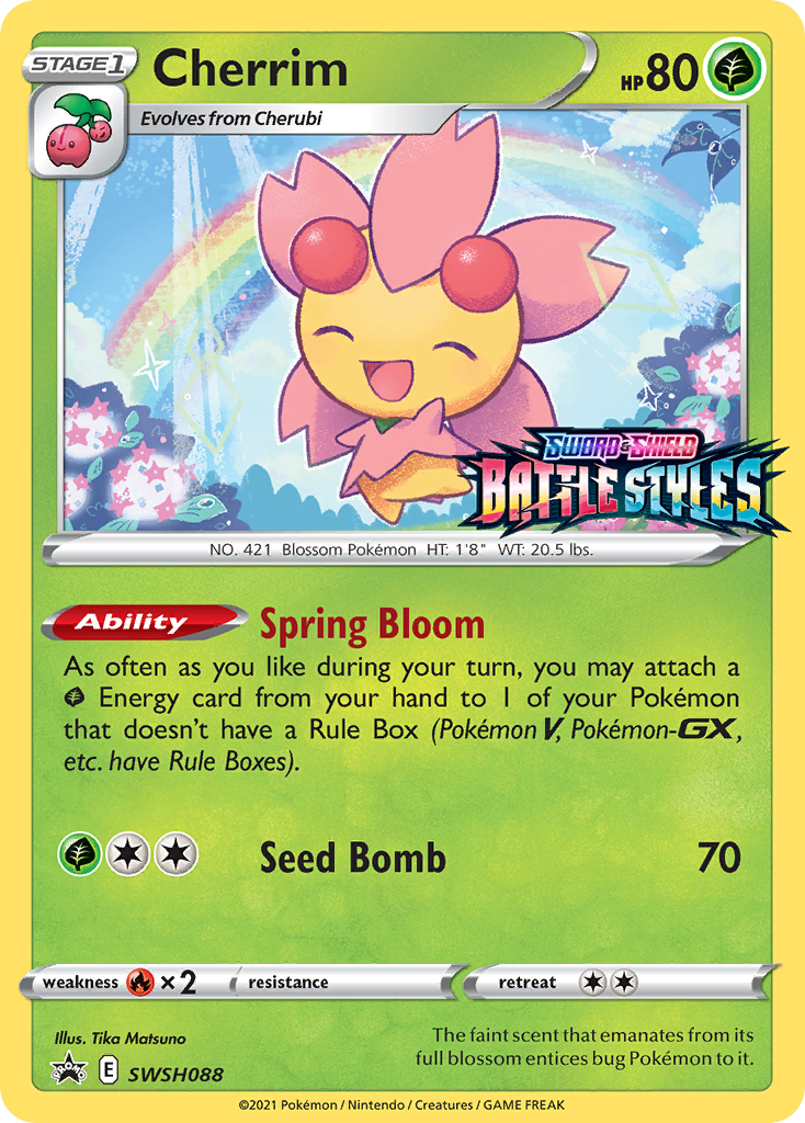 Cherrim (SWSH088) (Prerelease Promo) [Sword & Shield: Black Star Promos] | Jomio and Rueliete's Cards and Comics