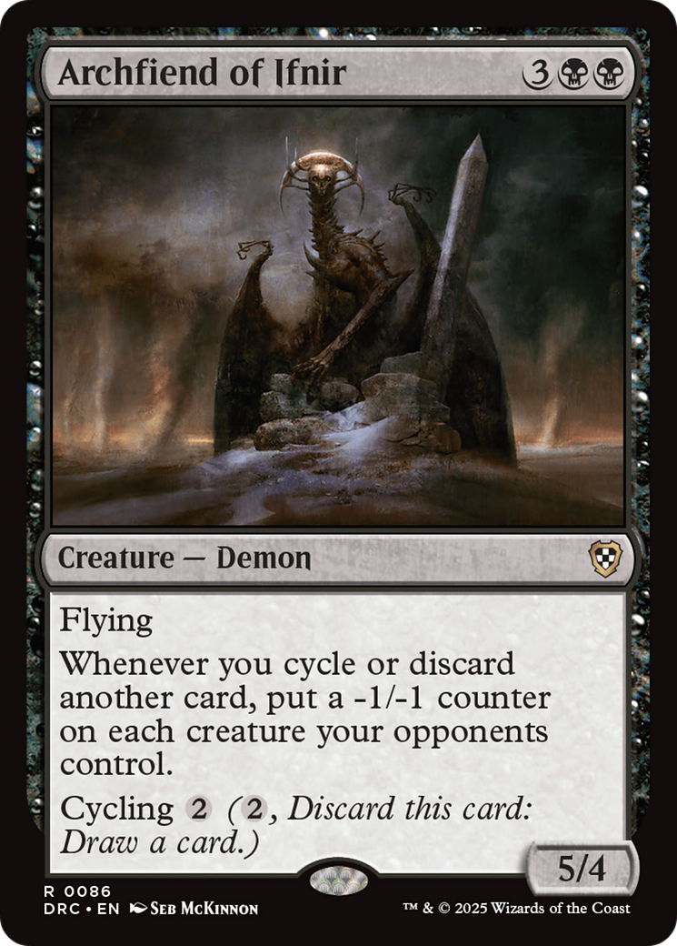Archfiend of Ifnir [Aetherdrift Commander] | Jomio and Rueliete's Cards and Comics