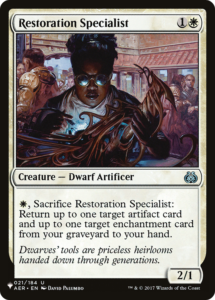 Restoration Specialist [The List] | Jomio and Rueliete's Cards and Comics