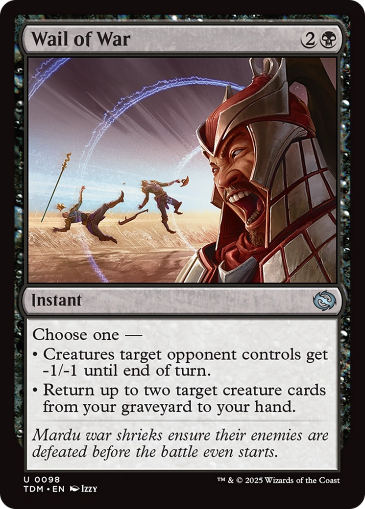 Wail of War [Tarkir: Dragonstorm] | Jomio and Rueliete's Cards and Comics