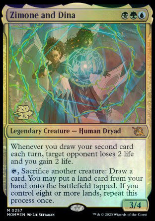 Zimone and Dina [March of the Machine Prerelease Promos] | Jomio and Rueliete's Cards and Comics