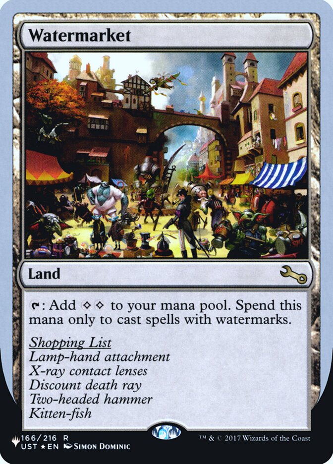 Watermarket (Unfinity Foil Edition) [The List] | Jomio and Rueliete's Cards and Comics