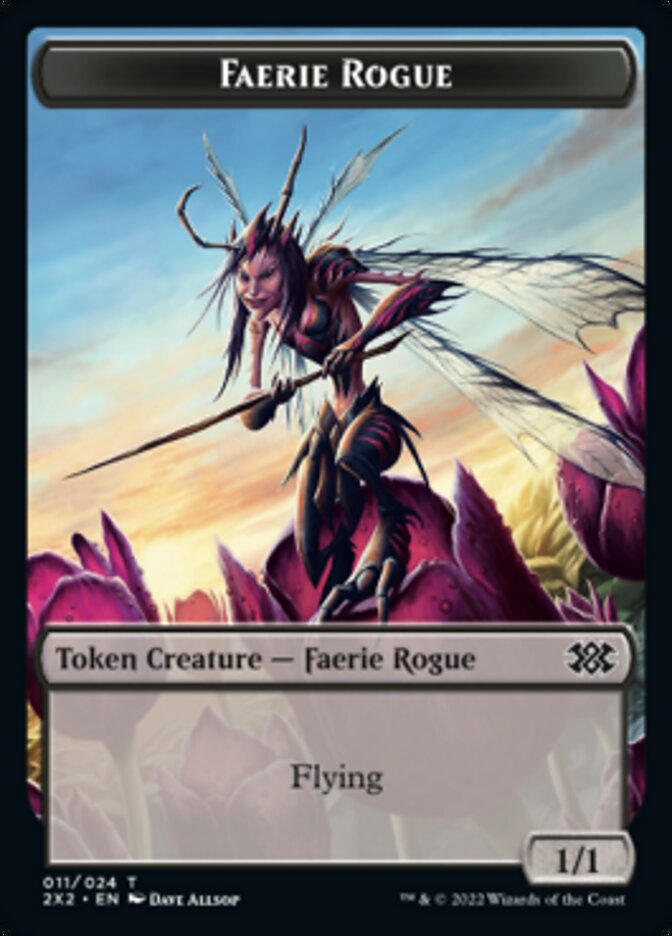 Faerie Rogue // Soldier Double-Sided Token [Double Masters 2022 Tokens] | Jomio and Rueliete's Cards and Comics