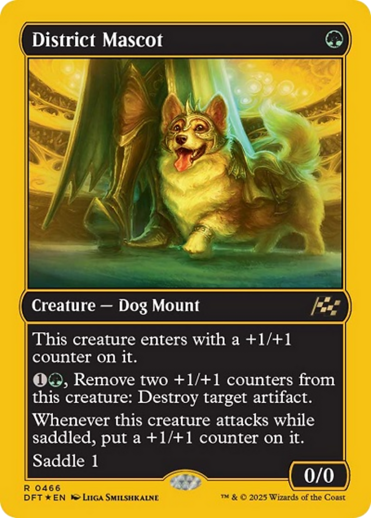District Mascot (First-Place Foil) [Aetherdrift] | Jomio and Rueliete's Cards and Comics