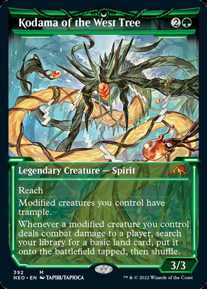 Kodama of the West Tree (Showcase Soft Glow) [Kamigawa: Neon Dynasty] | Jomio and Rueliete's Cards and Comics
