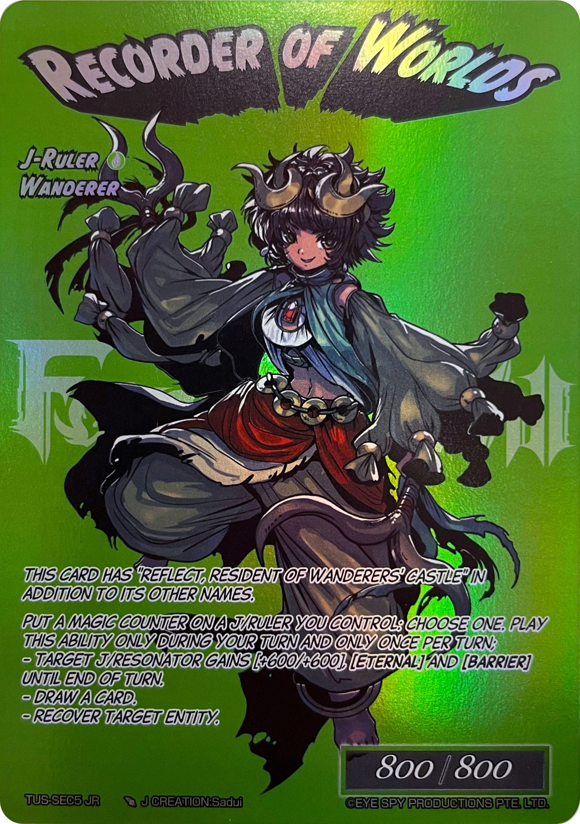 Memory of Worlds // Recorder of Worlds (Secret) (TUS-SEC5 JR) [The Underworld of Secrets] | Jomio and Rueliete's Cards and Comics