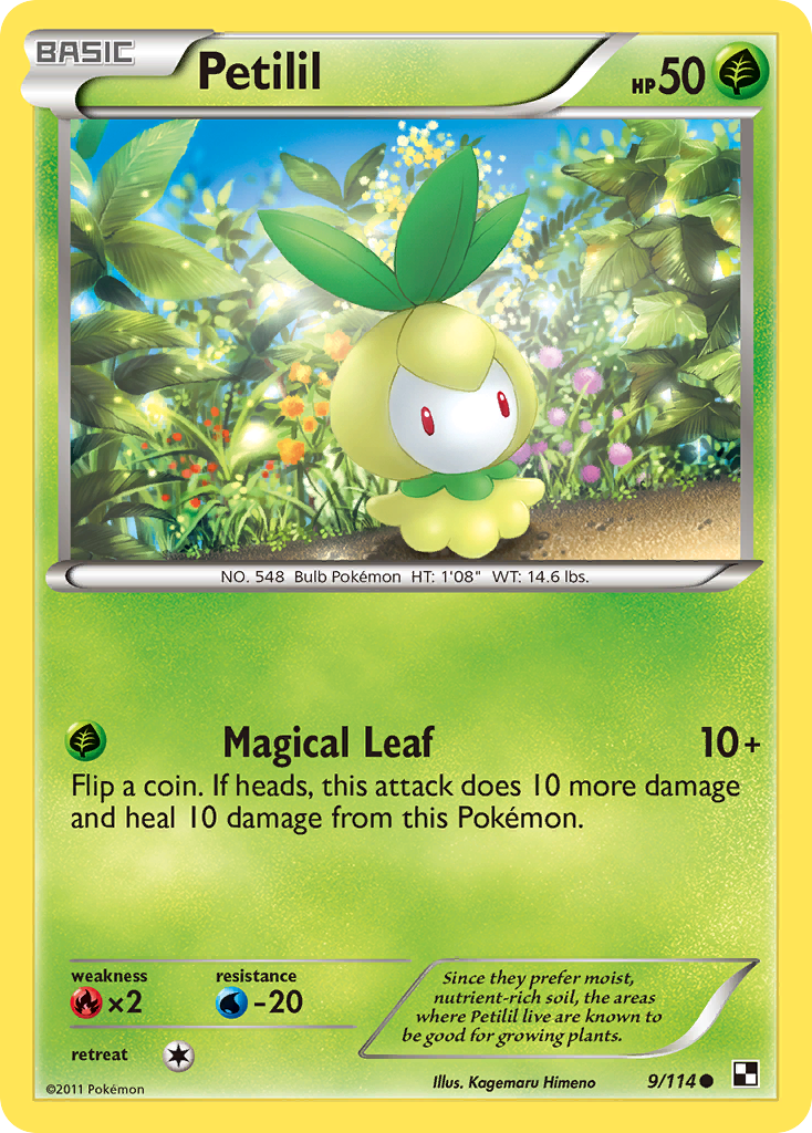 Petilil (9/114) [Black & White: Base Set] | Jomio and Rueliete's Cards and Comics