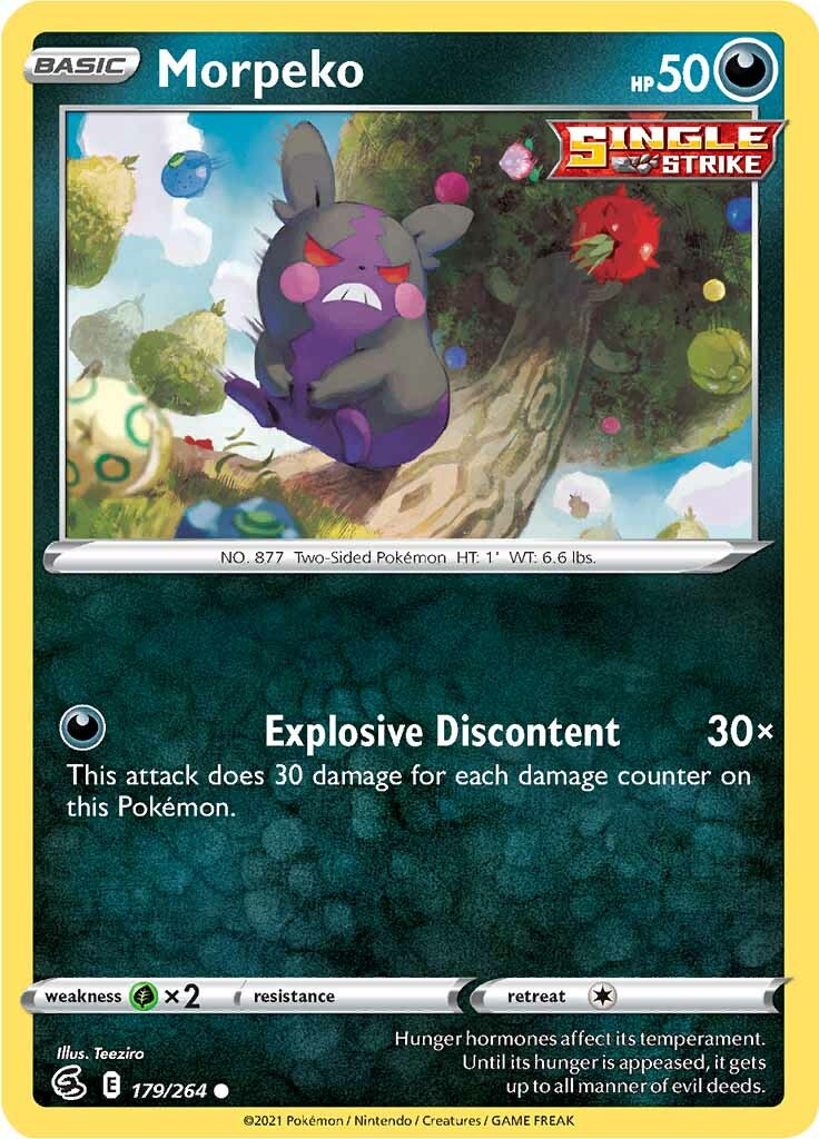 Morpeko (179/264) [Sword & Shield: Fusion Strike] | Jomio and Rueliete's Cards and Comics