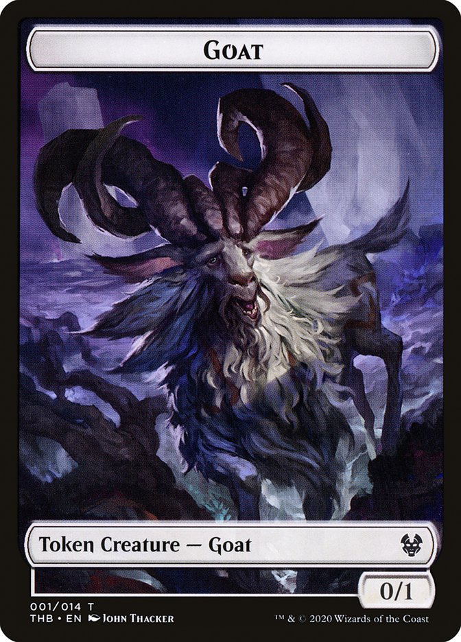 Goat Token [Theros Beyond Death Tokens] | Jomio and Rueliete's Cards and Comics