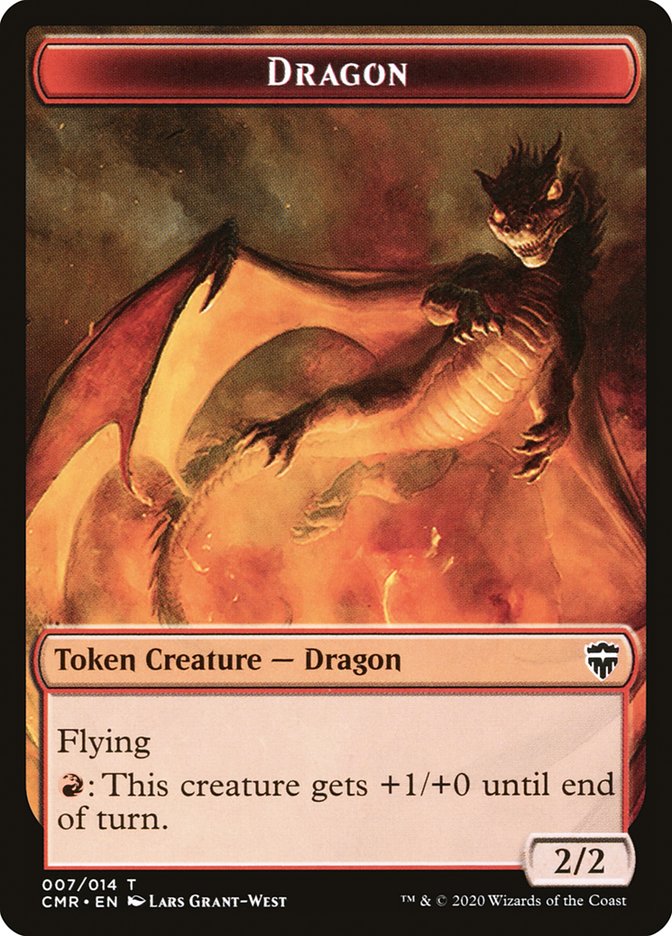 Dragon // Soldier Double-Sided Token [Commander Legends Tokens] | Jomio and Rueliete's Cards and Comics