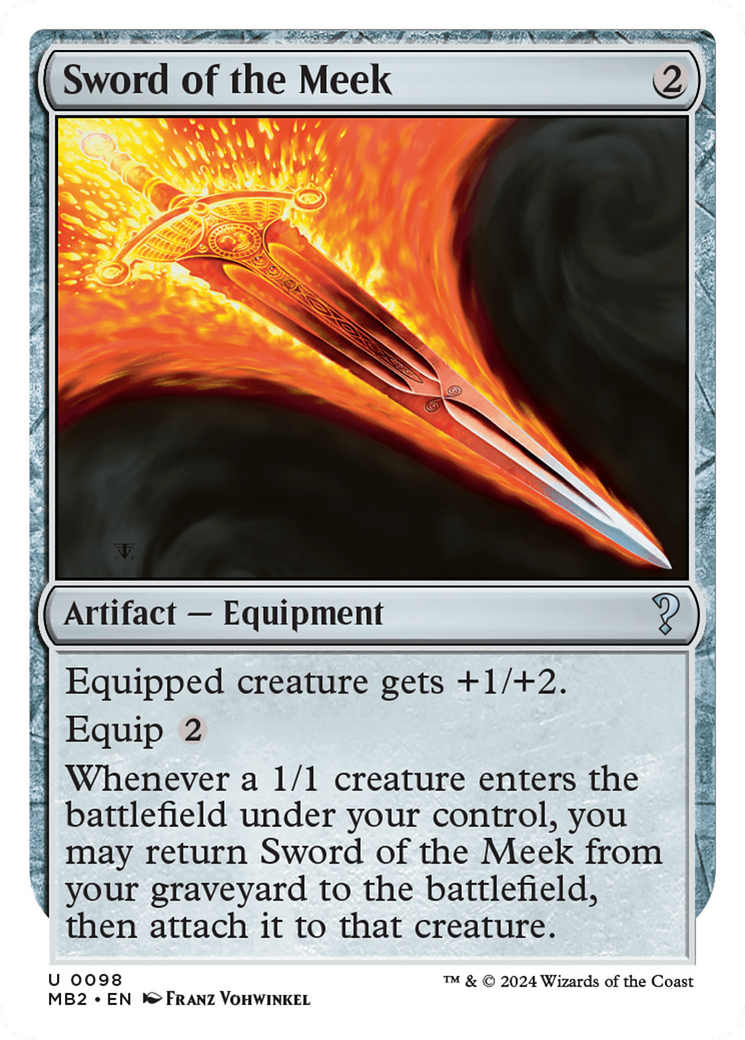 Sword of the Meek (White Border) [Mystery Booster 2] | Jomio and Rueliete's Cards and Comics