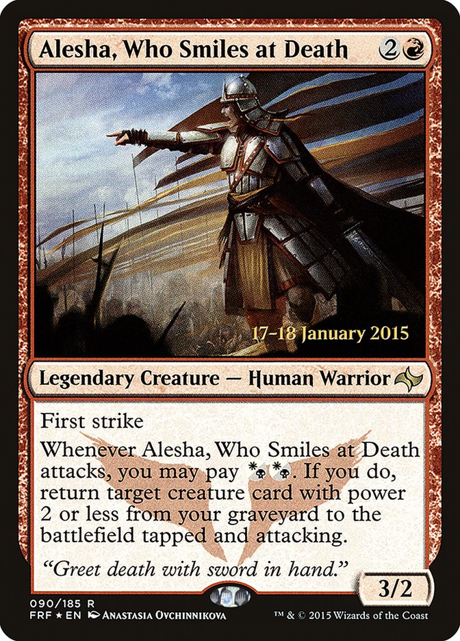 Alesha, Who Smiles at Death [Fate Reforged Prerelease Promos] | Jomio and Rueliete's Cards and Comics