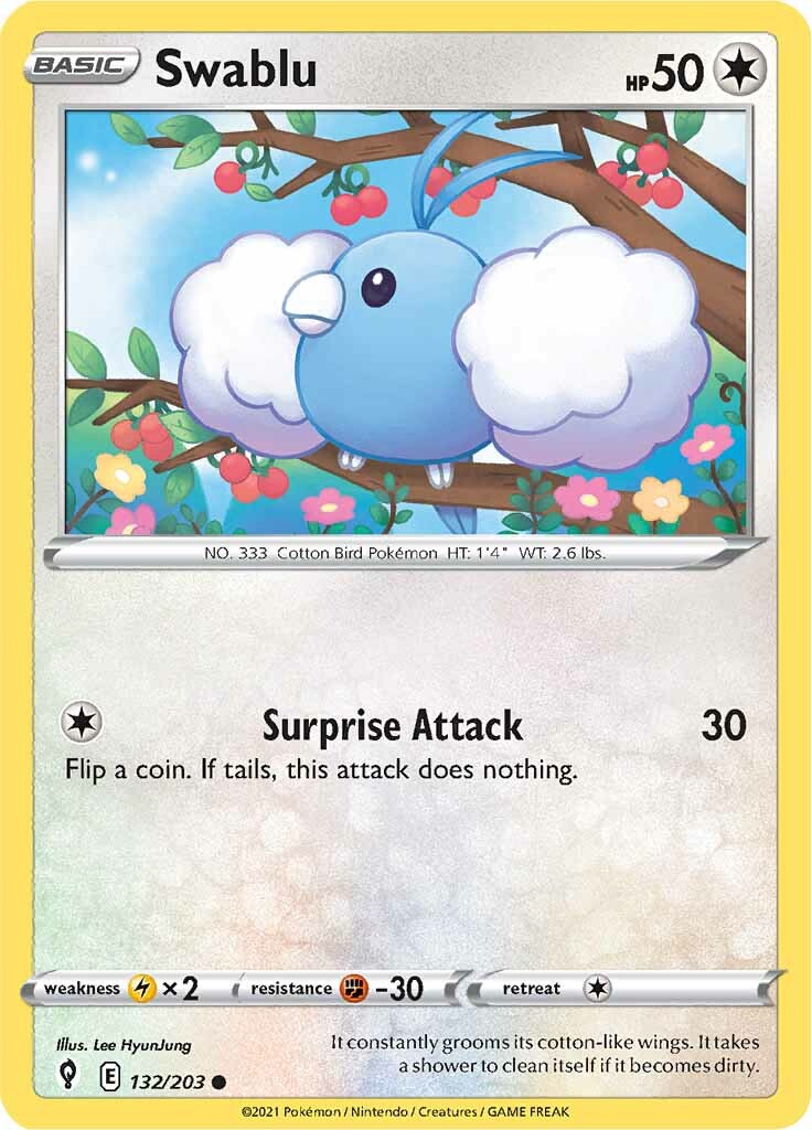 Swablu (132/203) [Sword & Shield: Evolving Skies] | Jomio and Rueliete's Cards and Comics