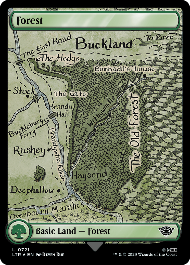 Forest (0721) (Surge Foil) [The Lord of the Rings: Tales of Middle-Earth] | Jomio and Rueliete's Cards and Comics