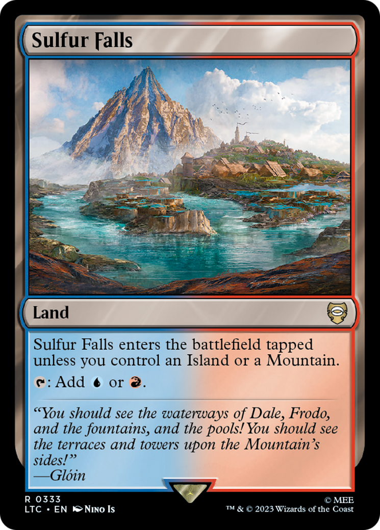 Sulfur Falls [The Lord of the Rings: Tales of Middle-Earth Commander] | Jomio and Rueliete's Cards and Comics
