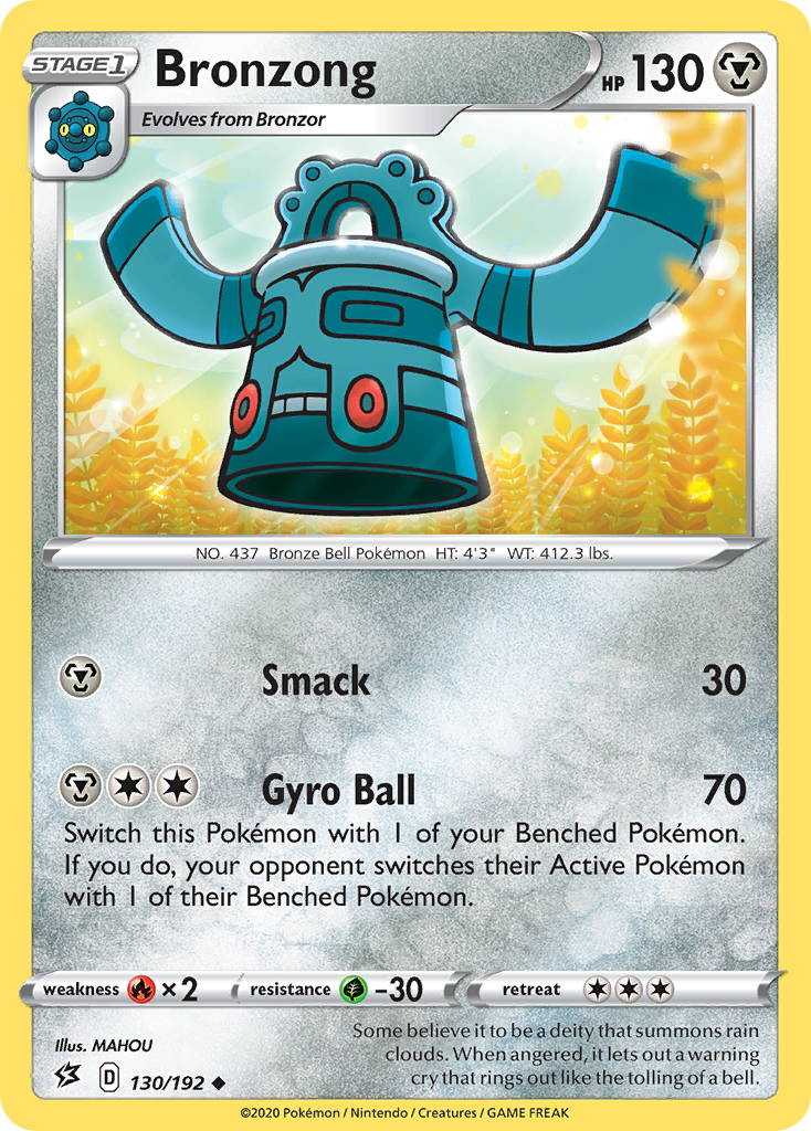 Bronzong (130/192) [Sword & Shield: Rebel Clash] | Jomio and Rueliete's Cards and Comics