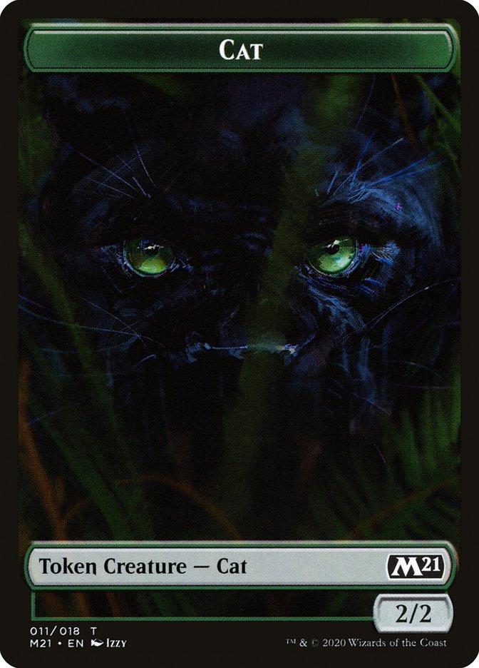 Angel // Cat (011) Double-Sided Token [Core Set 2021 Tokens] | Jomio and Rueliete's Cards and Comics