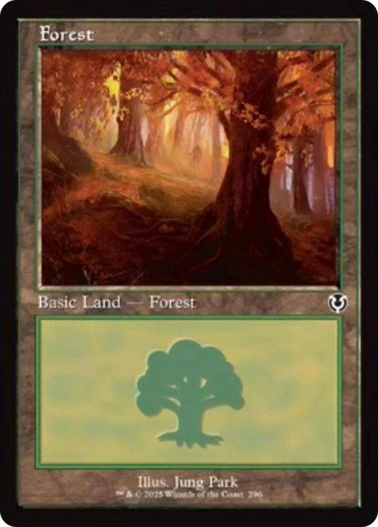 Forest (296) (Retro Frame) [Innistrad Remastered] | Jomio and Rueliete's Cards and Comics