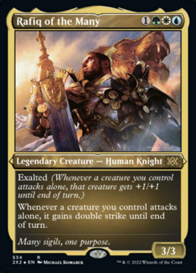 Rafiq of the Many (Foil Etched) [Double Masters 2022] | Jomio and Rueliete's Cards and Comics