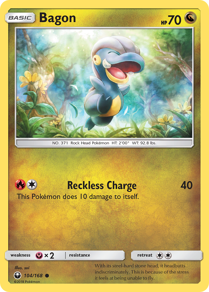 Bagon (104/168) [Sun & Moon: Celestial Storm] | Jomio and Rueliete's Cards and Comics