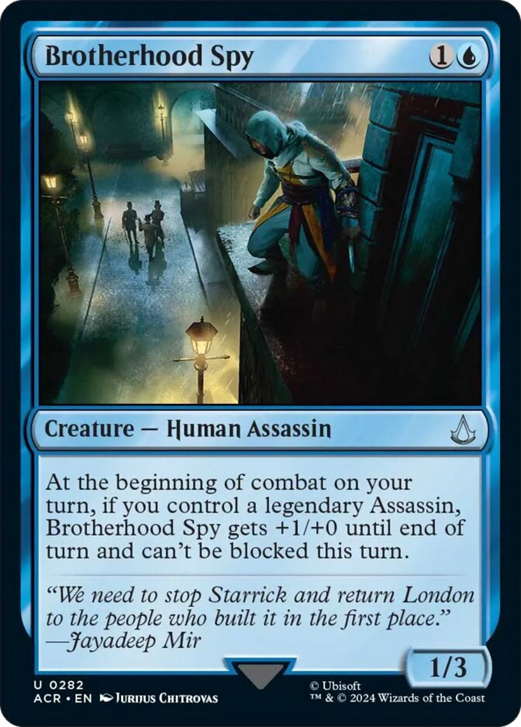 Brotherhood Spy [Assassin's Creed] | Jomio and Rueliete's Cards and Comics