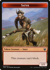 Goat // Satyr Double-Sided Token [Theros Beyond Death Tokens] | Jomio and Rueliete's Cards and Comics