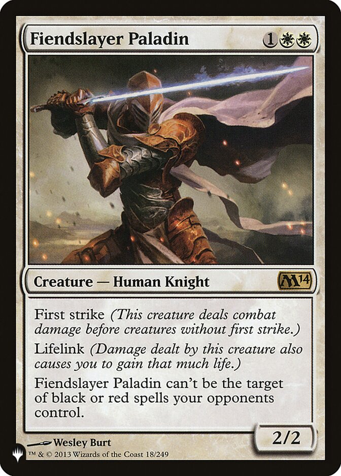 Fiendslayer Paladin [The List] | Jomio and Rueliete's Cards and Comics