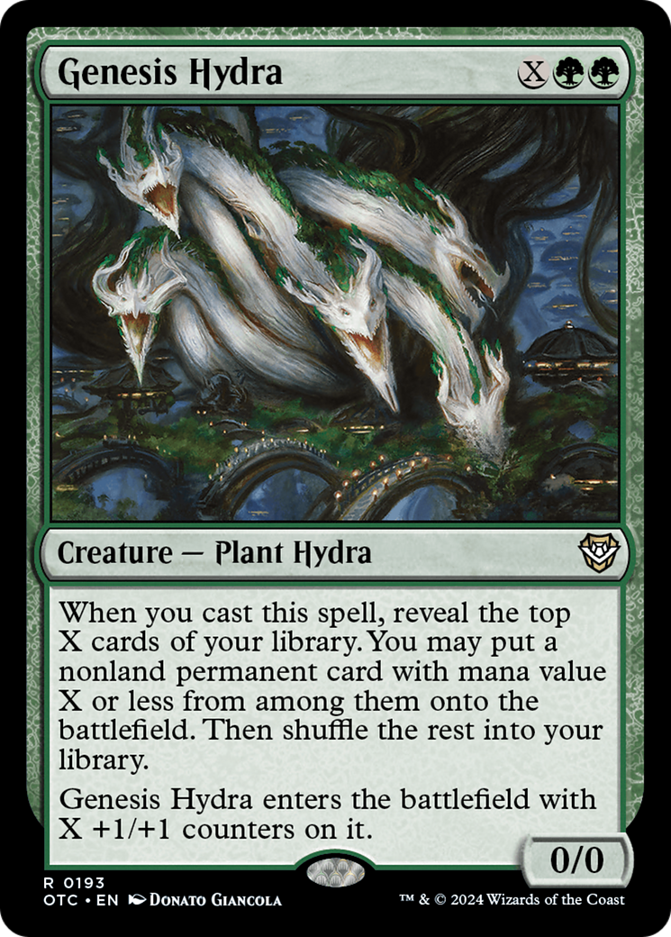 Genesis Hydra [Outlaws of Thunder Junction Commander] | Jomio and Rueliete's Cards and Comics