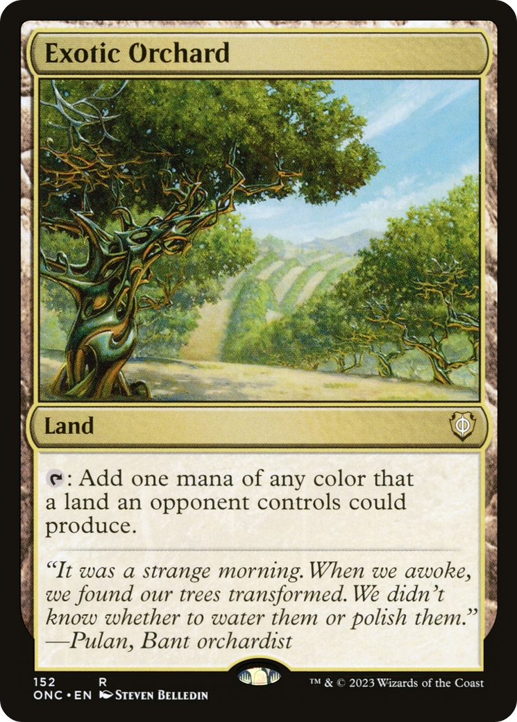 Exotic Orchard [Phyrexia: All Will Be One Commander] | Jomio and Rueliete's Cards and Comics