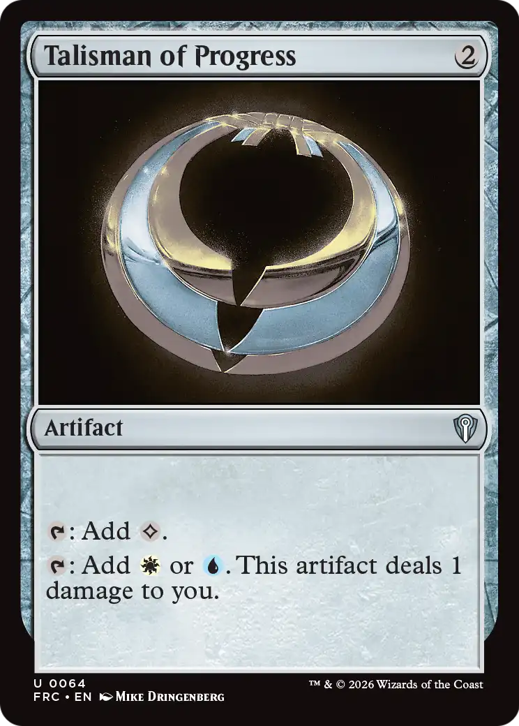 Talisman of Progress [Reality Fracture Commander] | Jomio and Rueliete's Cards and Comics