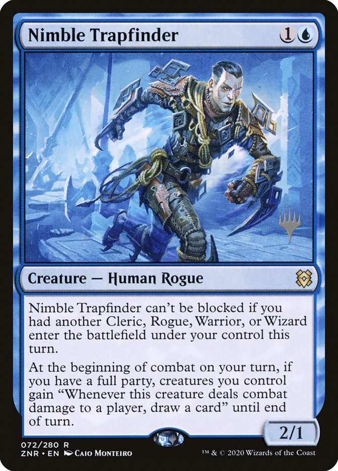 Nimble Trapfinder (Promo Pack) [Zendikar Rising Promos] | Jomio and Rueliete's Cards and Comics