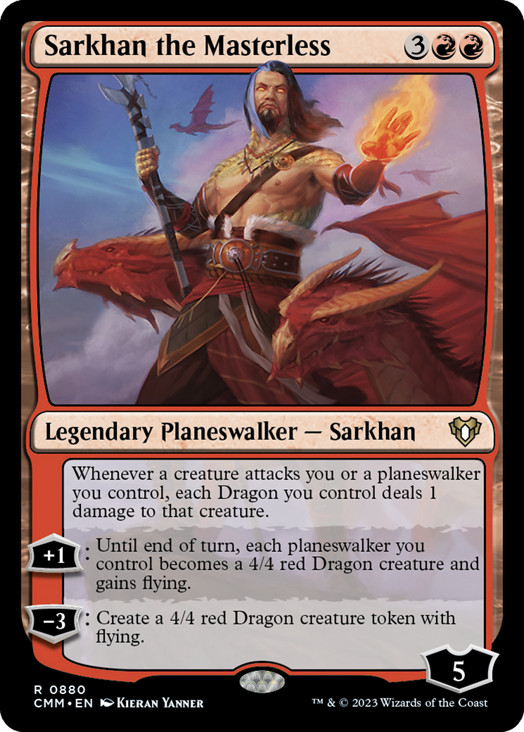 Sarkhan the Masterless [Commander Masters] | Jomio and Rueliete's Cards and Comics
