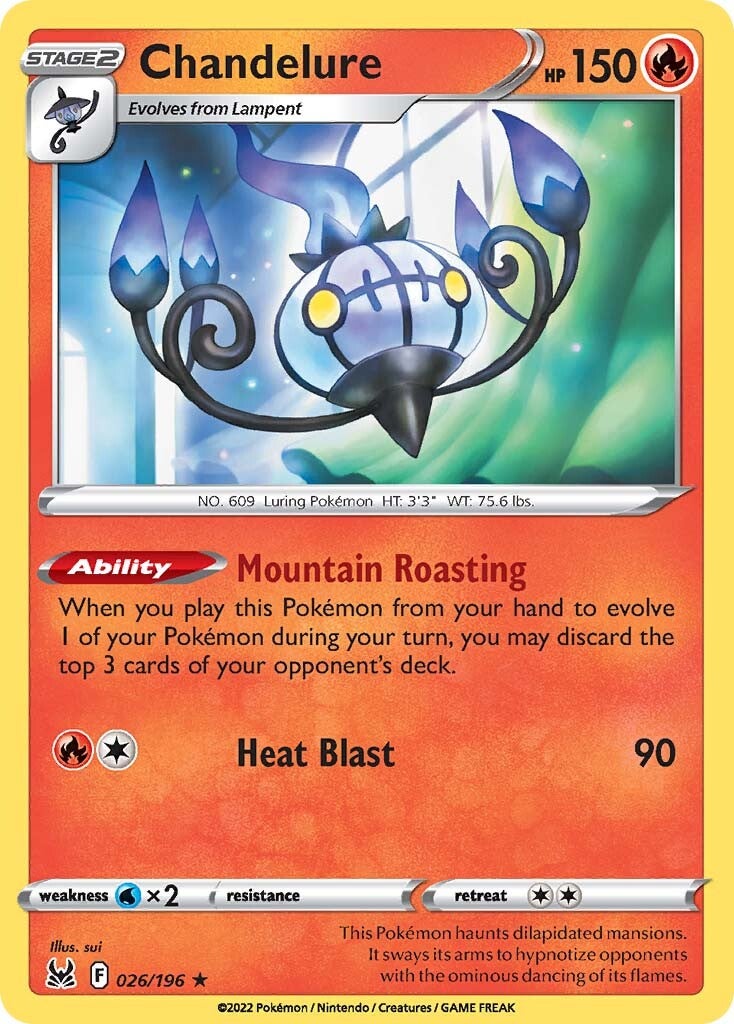 Chandelure (026/196) [Sword & Shield: Lost Origin] | Jomio and Rueliete's Cards and Comics