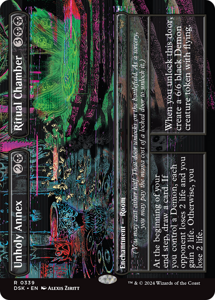 Unholy Annex // Ritual Chamber (Borderless) [Duskmourn: House of Horror] | Jomio and Rueliete's Cards and Comics
