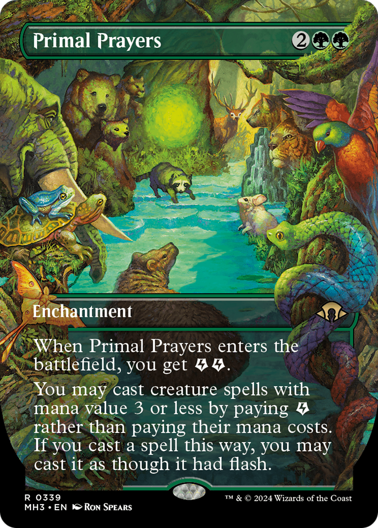 Primal Prayers (Borderless) [Modern Horizons 3] | Jomio and Rueliete's Cards and Comics
