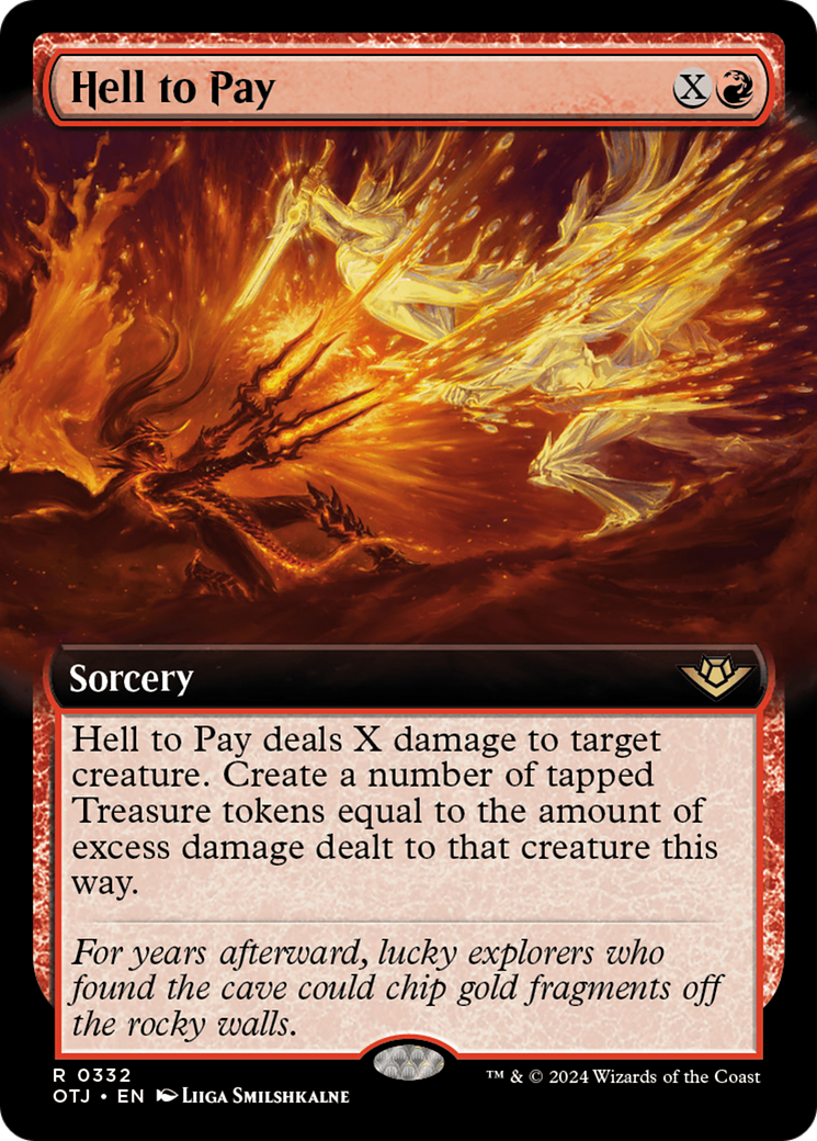 Hell to Pay (Extended Art) [Outlaws of Thunder Junction] | Jomio and Rueliete's Cards and Comics