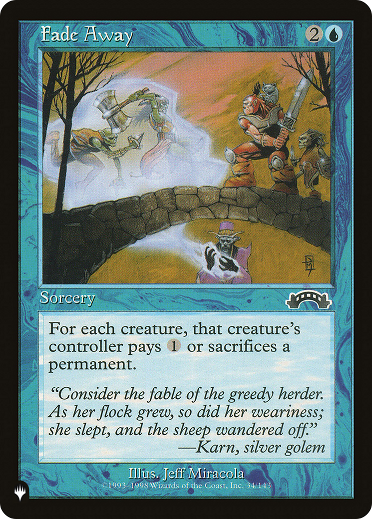 Fade Away [The List] | Jomio and Rueliete's Cards and Comics
