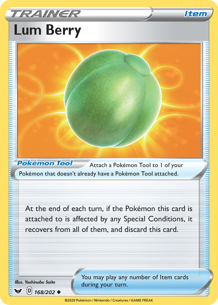 Lum Berry (168/202) [Sword & Shield: Base Set] | Jomio and Rueliete's Cards and Comics