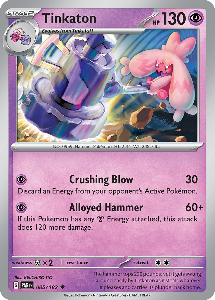 Tinkaton (085/182) [Scarlet & Violet: Paradox Rift] | Jomio and Rueliete's Cards and Comics