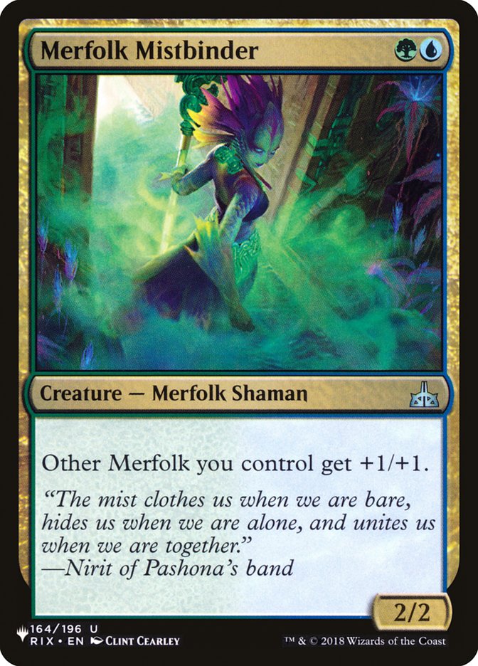 Merfolk Mistbinder [The List] | Jomio and Rueliete's Cards and Comics
