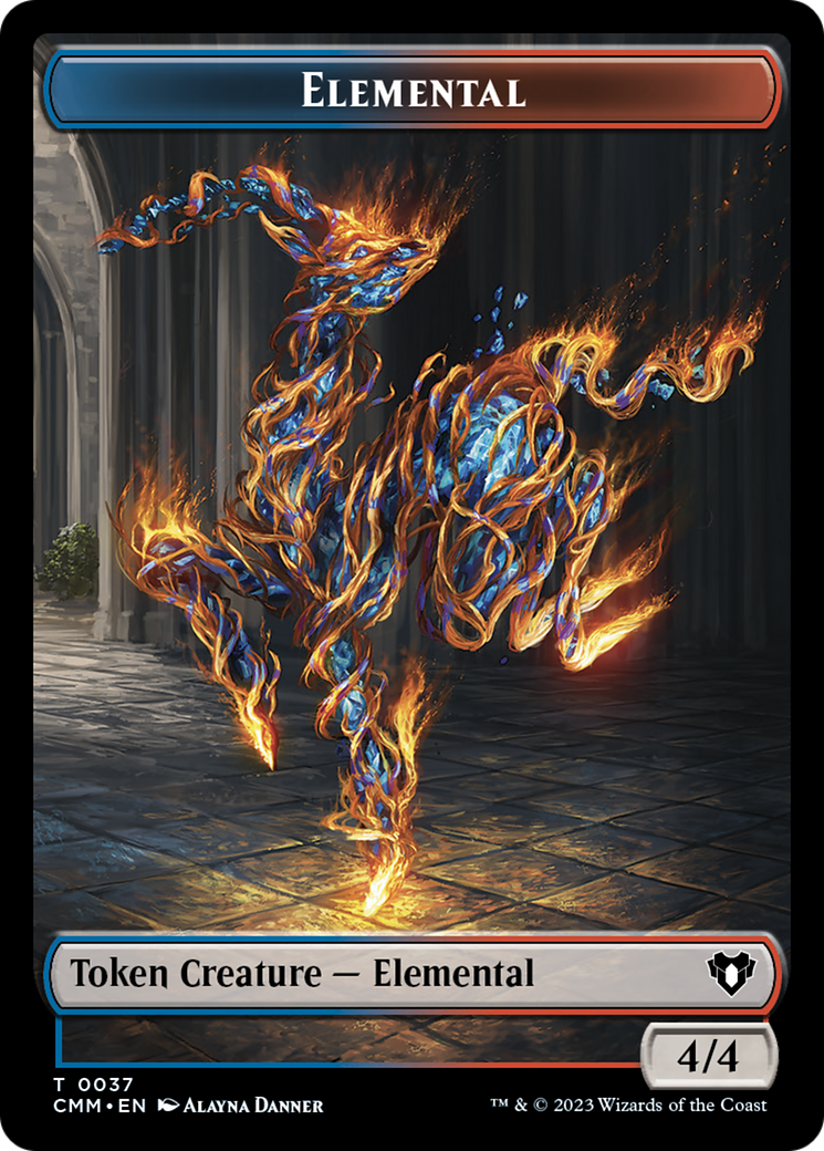 Elemental Token (37) [Commander Masters Tokens] | Jomio and Rueliete's Cards and Comics