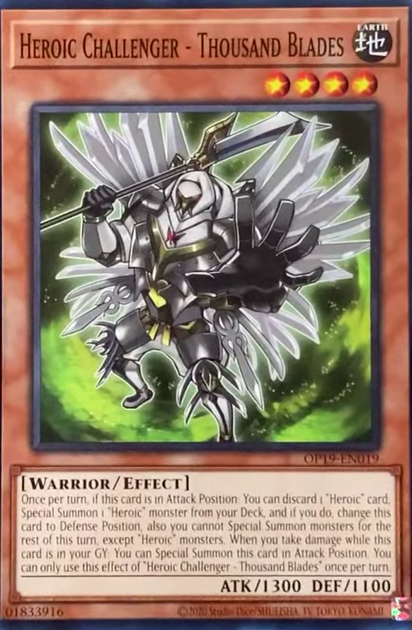 Heroic Challenger - Thousand Blades [OP19-EN019] Common | Jomio and Rueliete's Cards and Comics